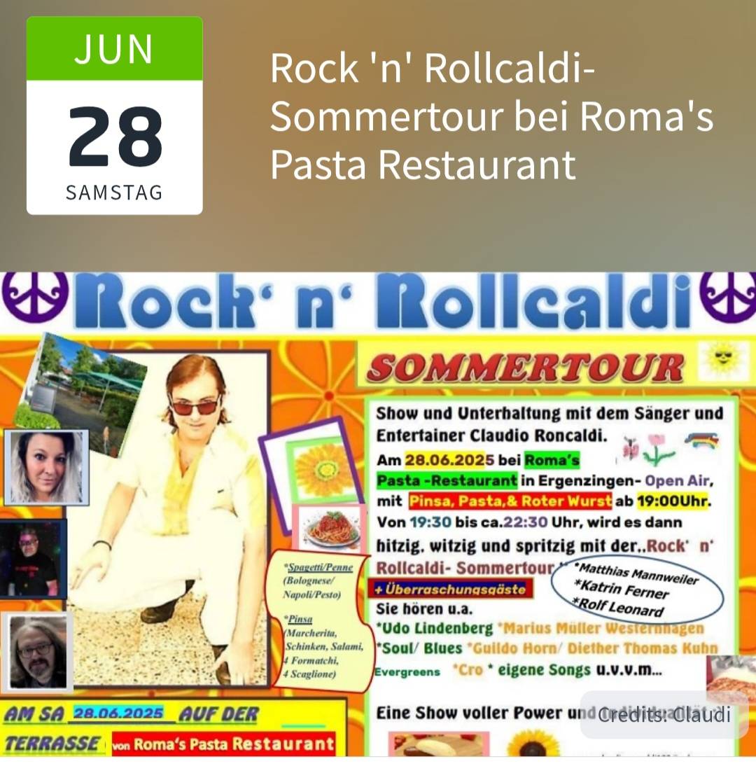 Roma's Pasta Restaurant меню