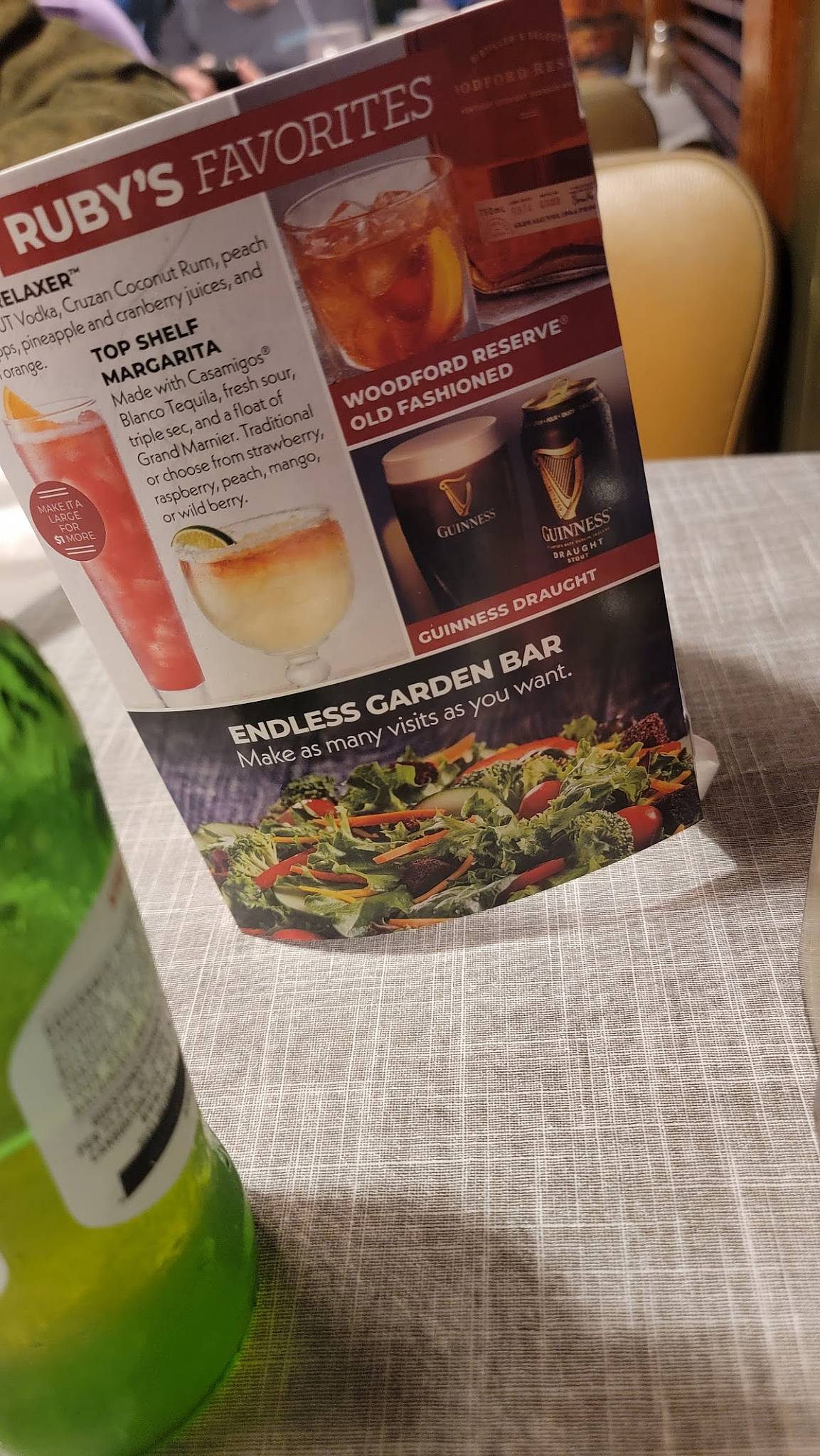 Ruby Tuesday меню