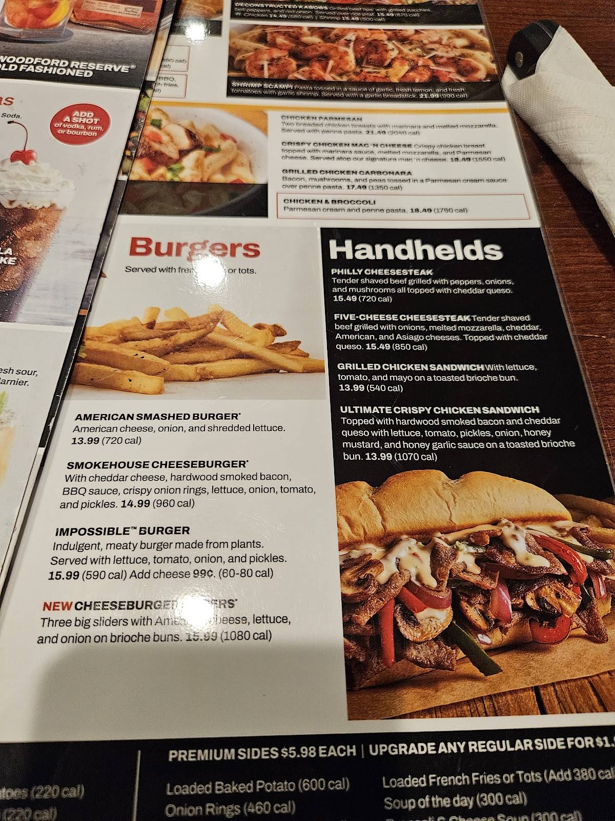 Ruby Tuesday меню