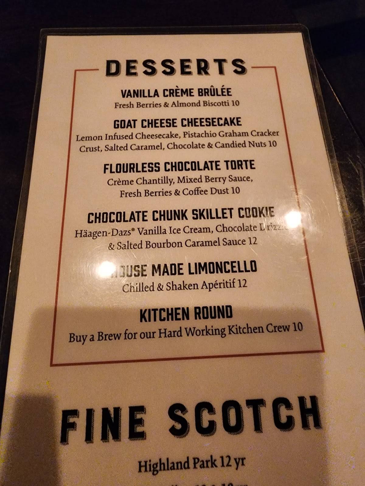 Rye Restaurant меню