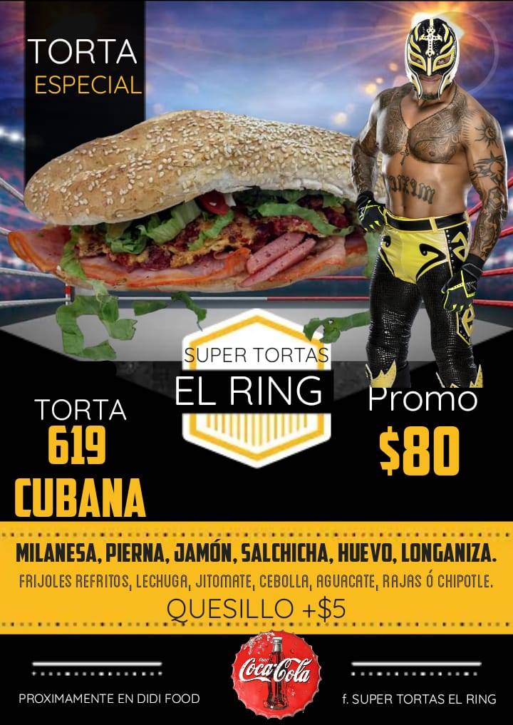 SUPER TORTAS "EL RING" меню