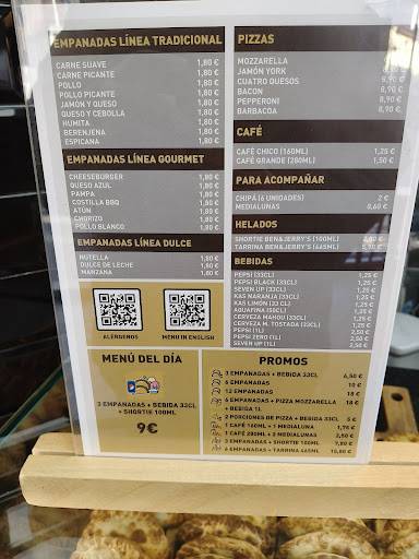 Sabores express меню