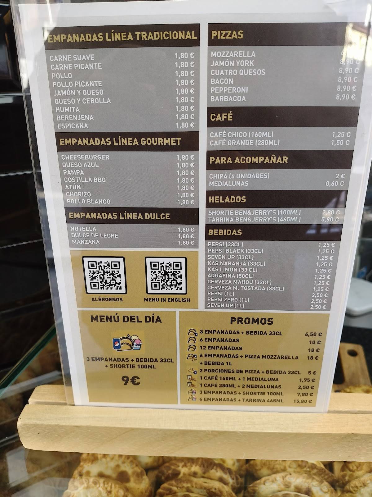 Sabores express меню