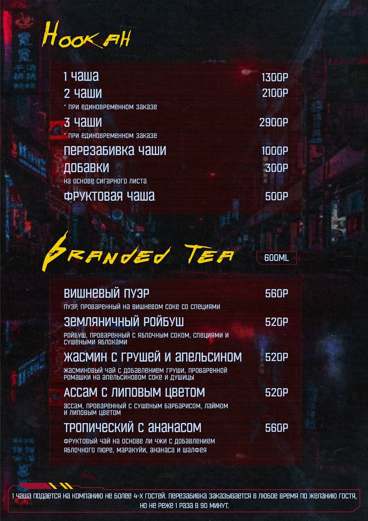 Lounge bar 42 меню