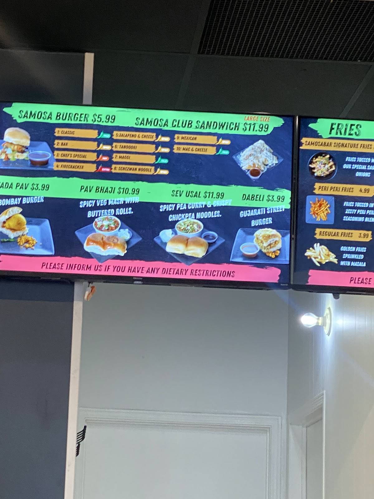 Samosa Bar Kitchener, Canada меню