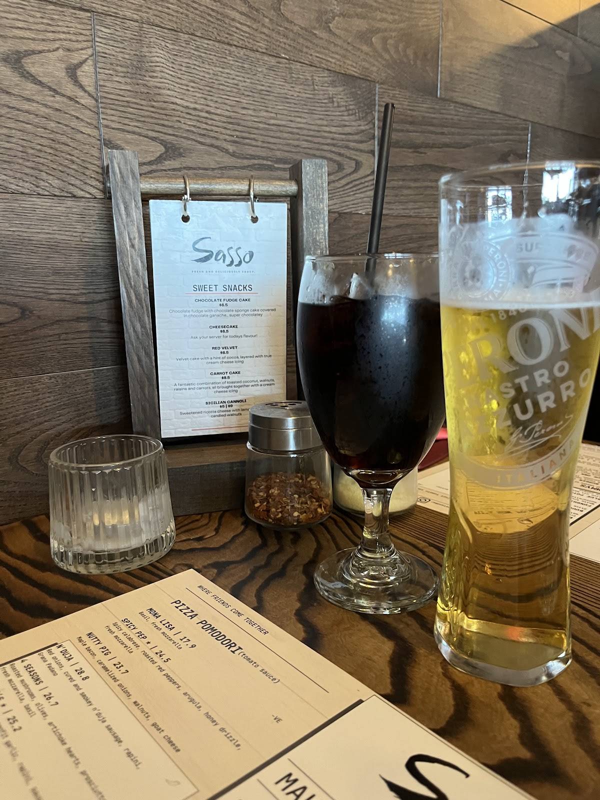 Sasso Pizza Market & Bar меню