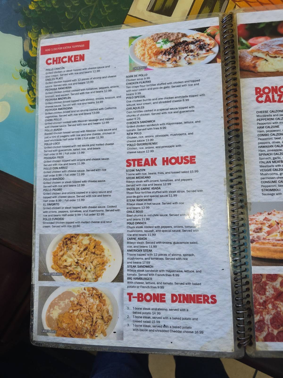 Sazon Mexican Restaurant меню