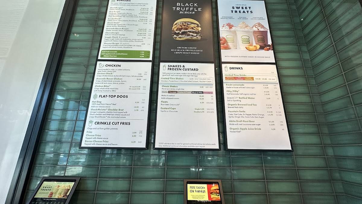 Shake Shack Hilldale Center меню