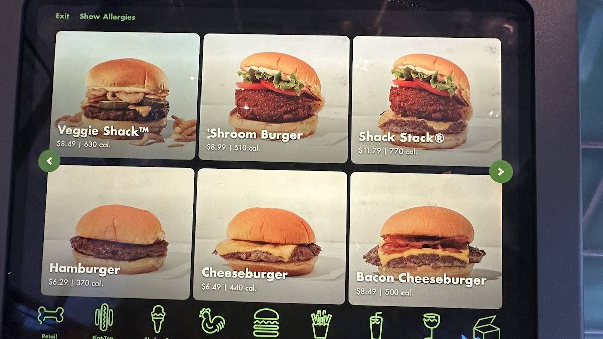 Shake Shack Hilldale Center меню