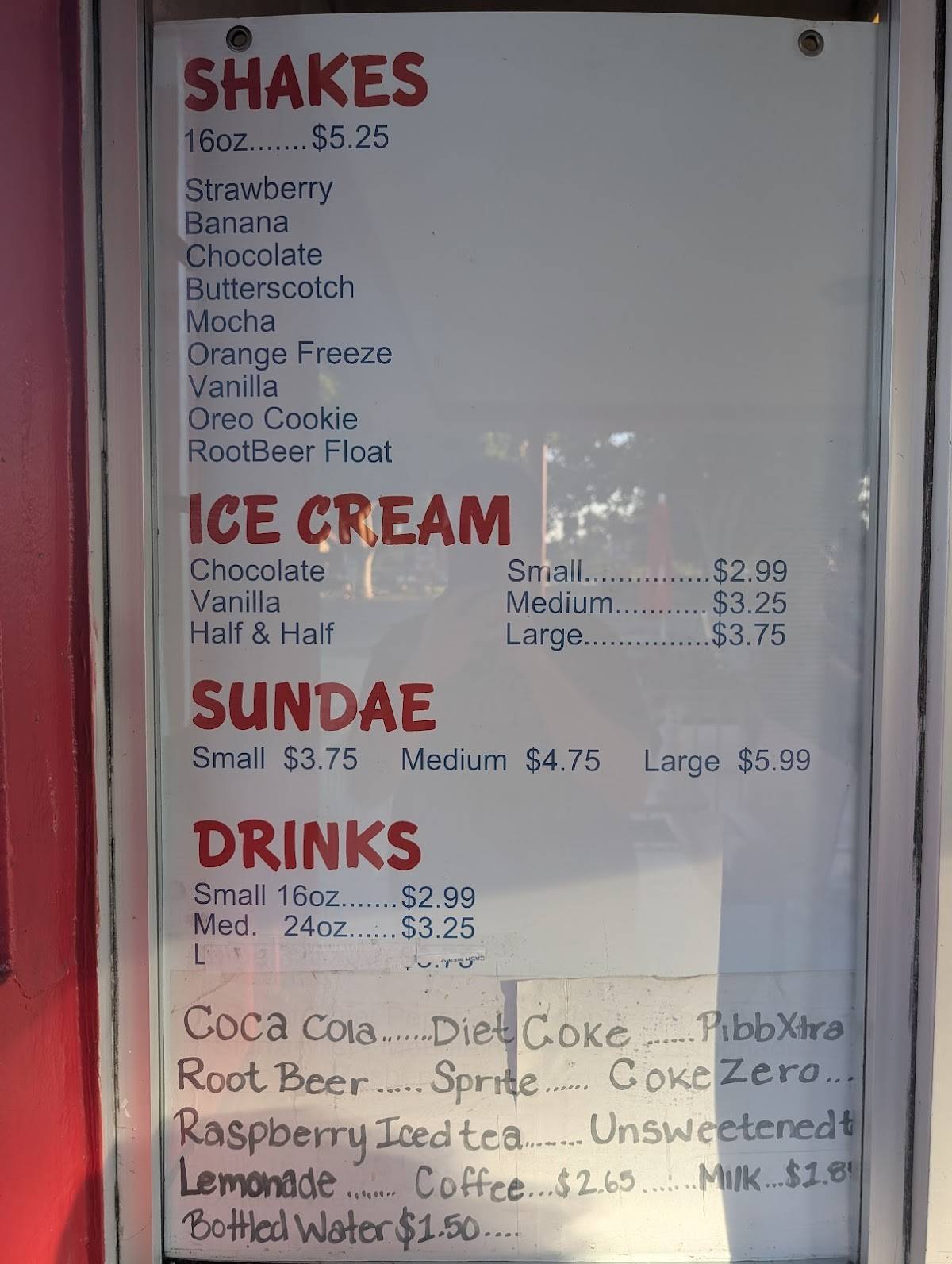 SNO-WHITE DRIVE IN LODI,CA HOME OF THE SUPER BURGER меню