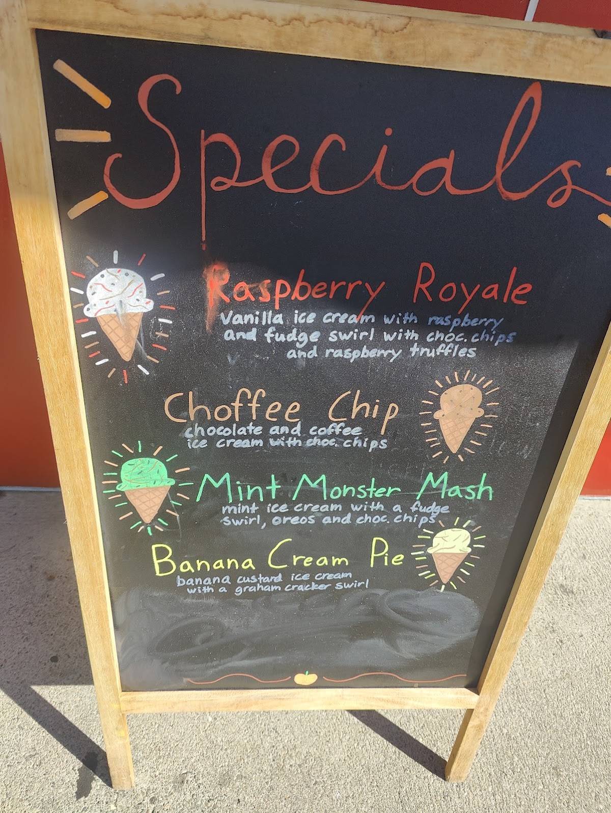 Soc's Ice Cream меню
