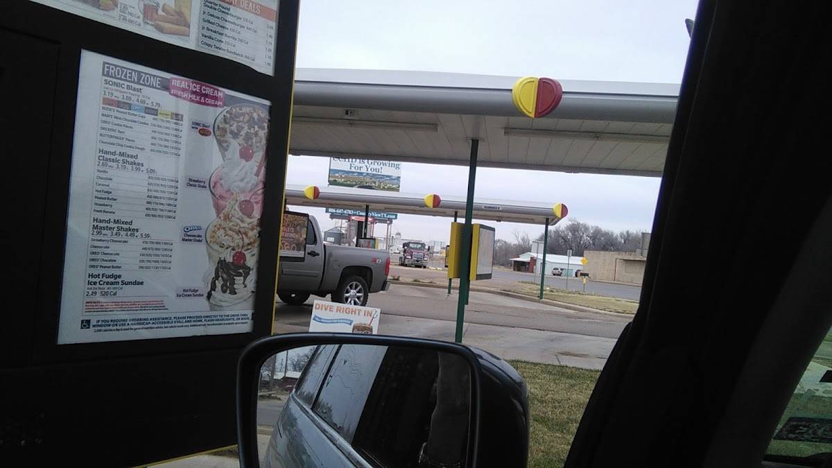 Sonic Drive-In меню