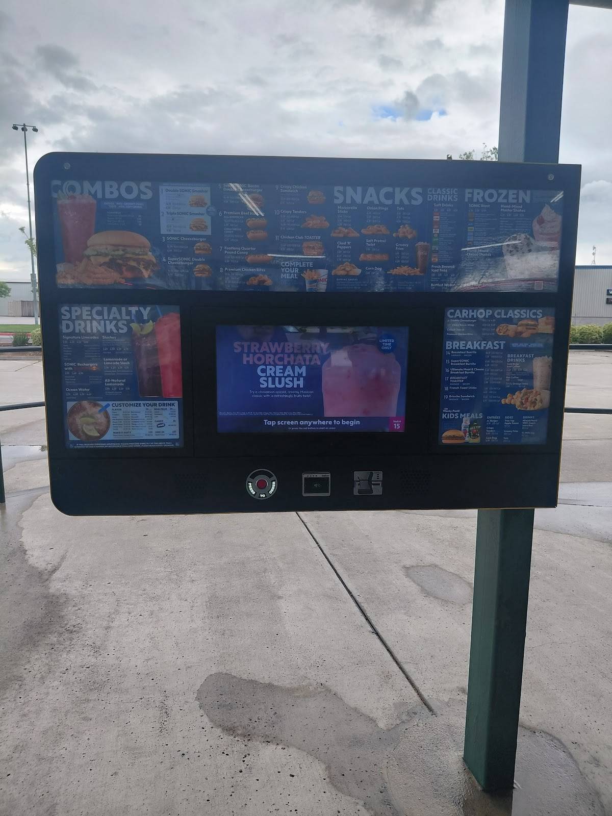 Sonic Drive-In меню