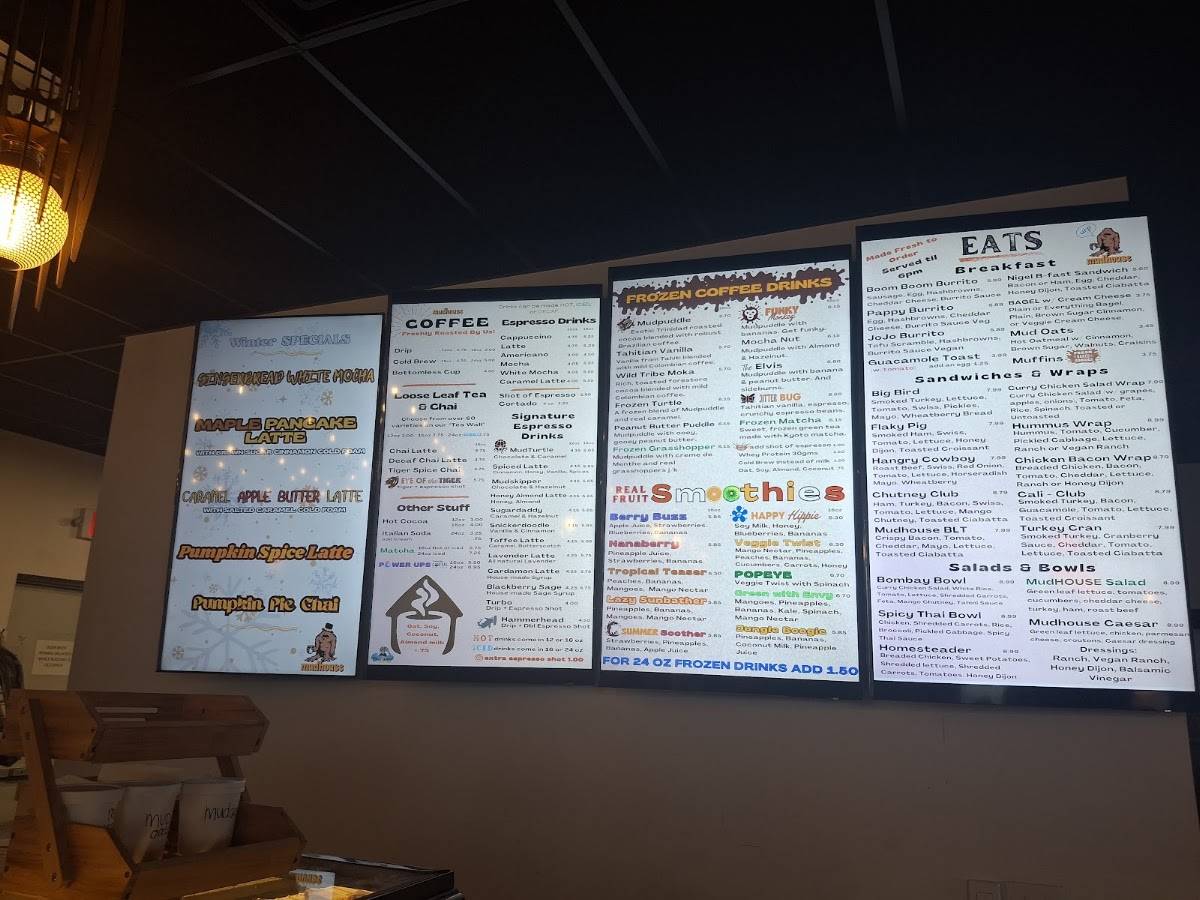 Mudhouse Coffee Springfield меню