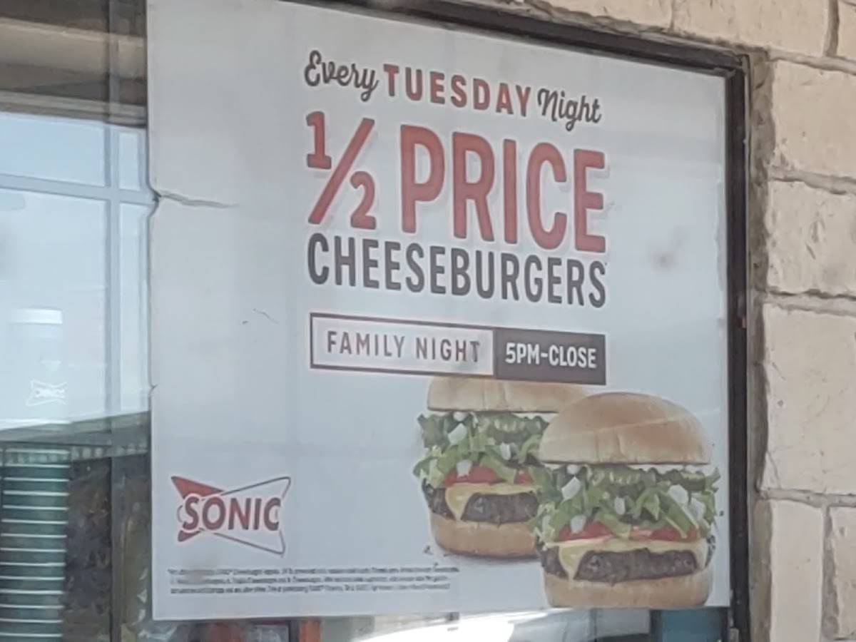 Sonic Drive-In меню
