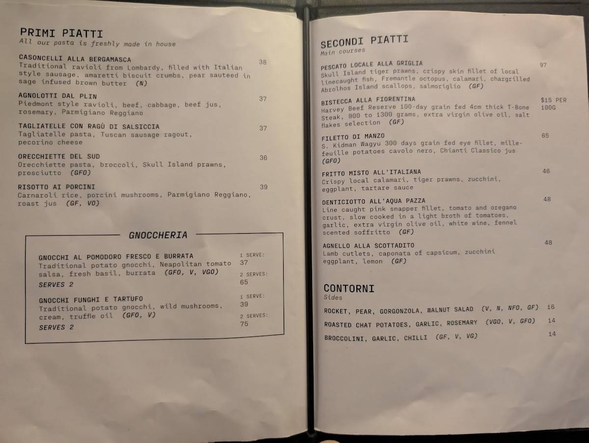 Stampa! Restaurant меню