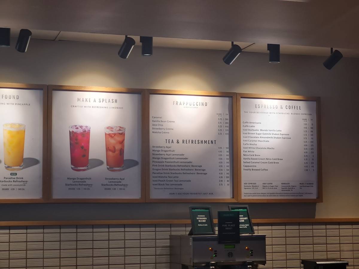 Starbucks Coffee Company меню