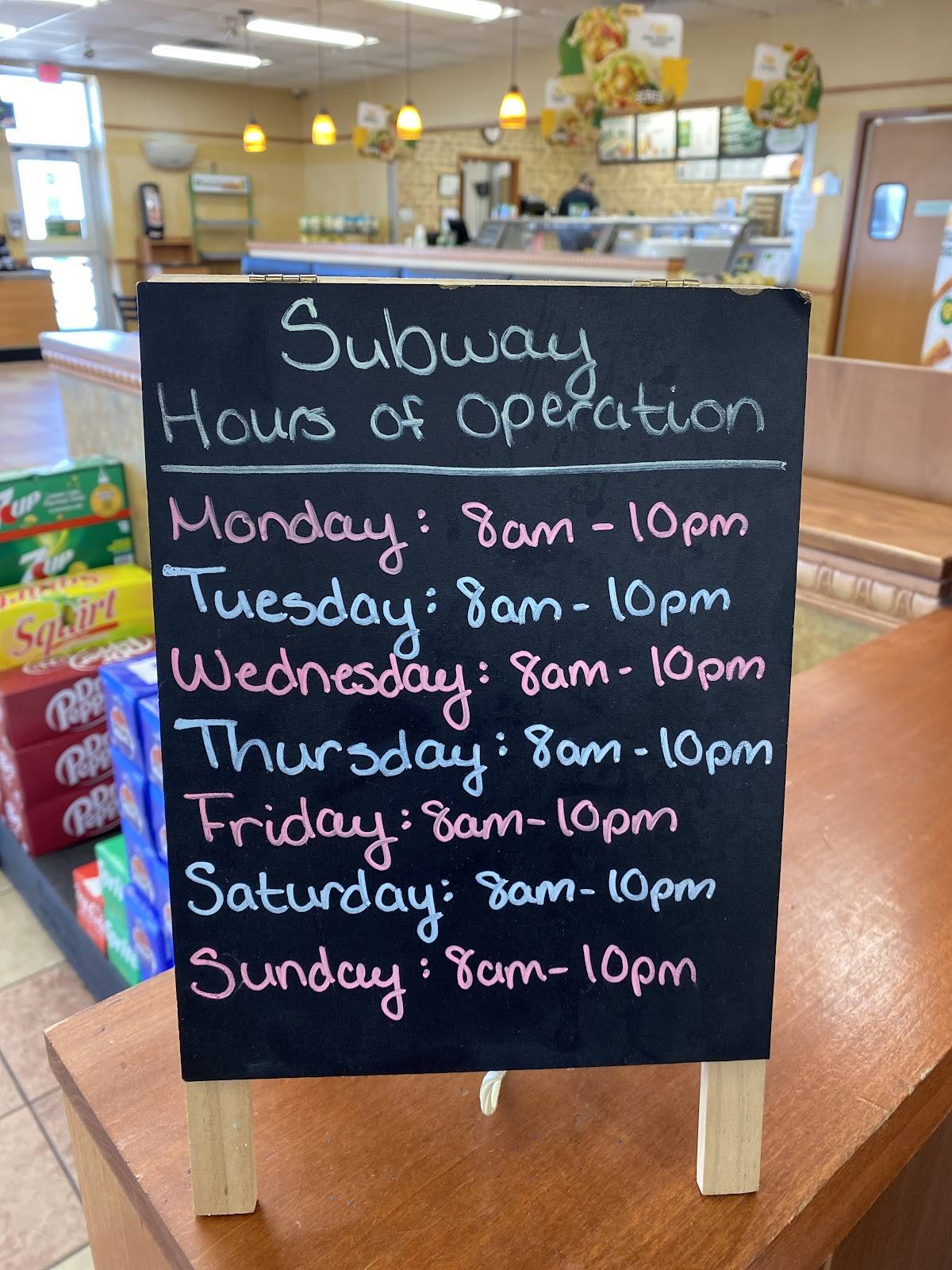 Subway меню