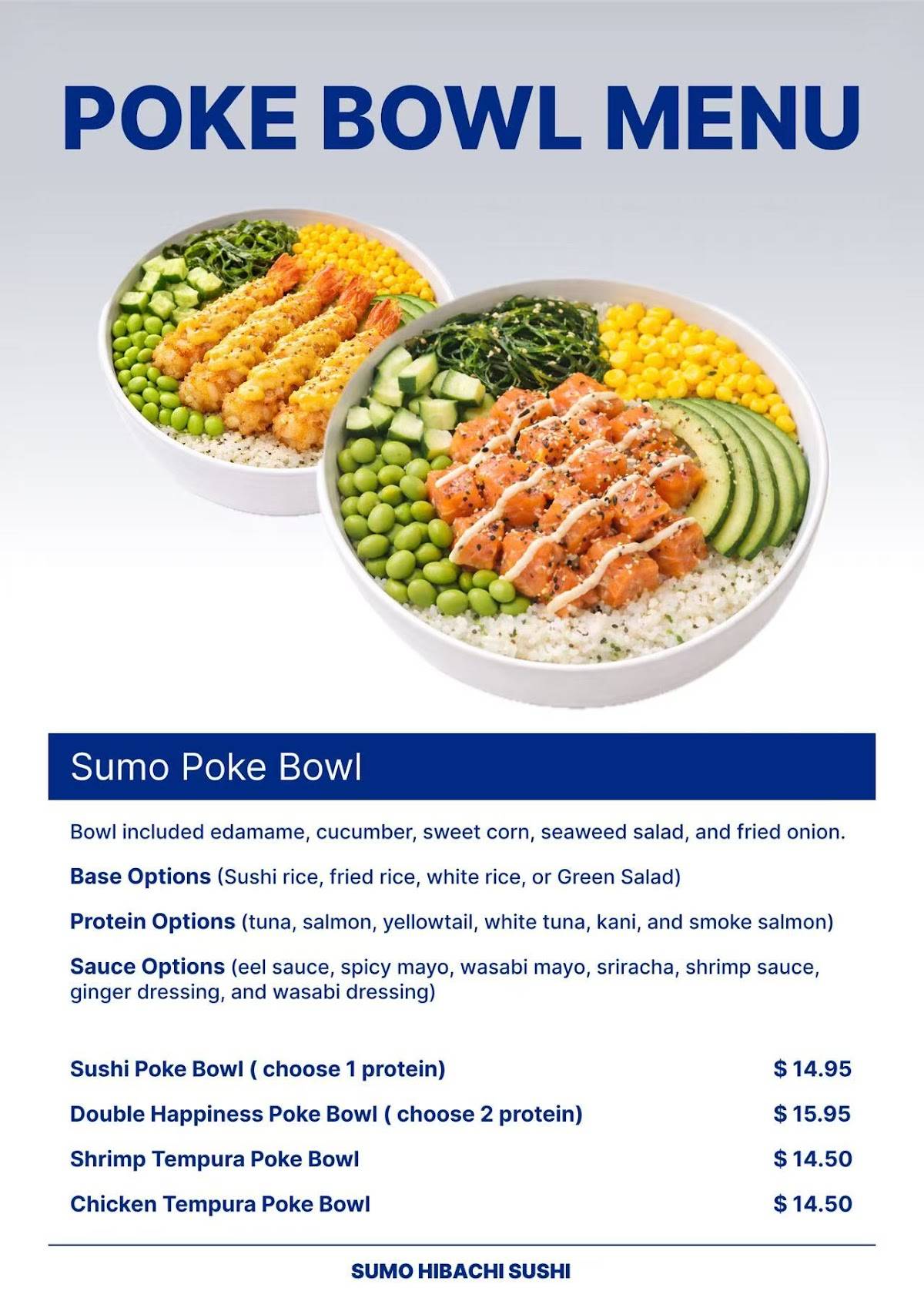 Sumo Hibachi Grill & Sushi меню