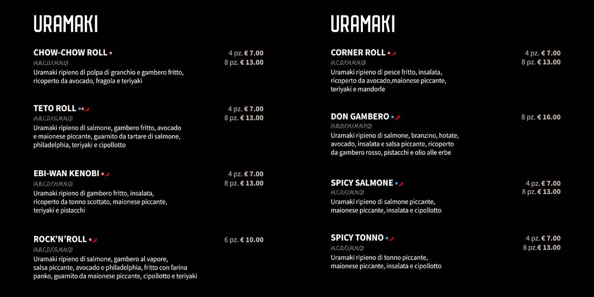 Sushi Corner Rimini меню
