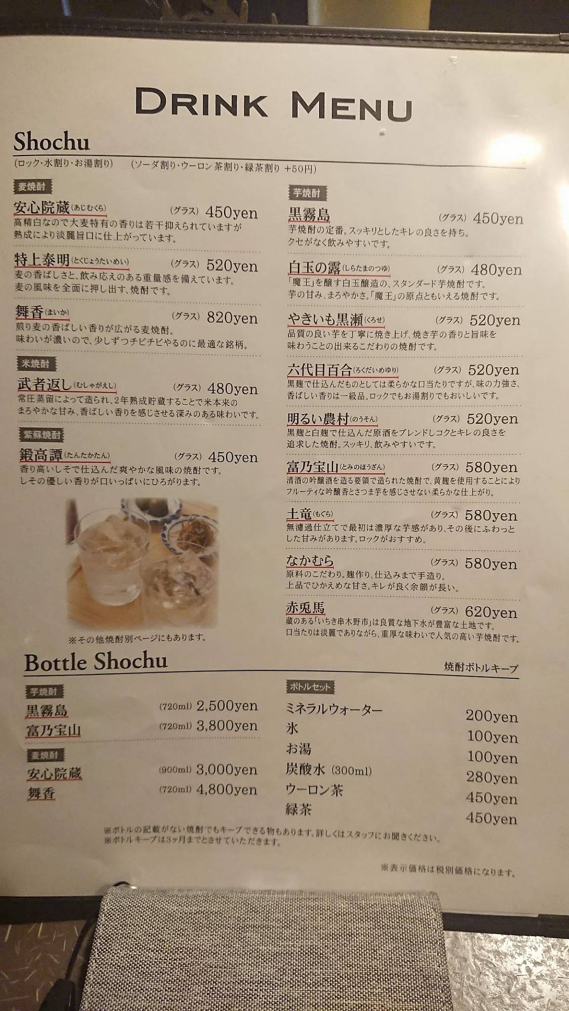 Suzune меню