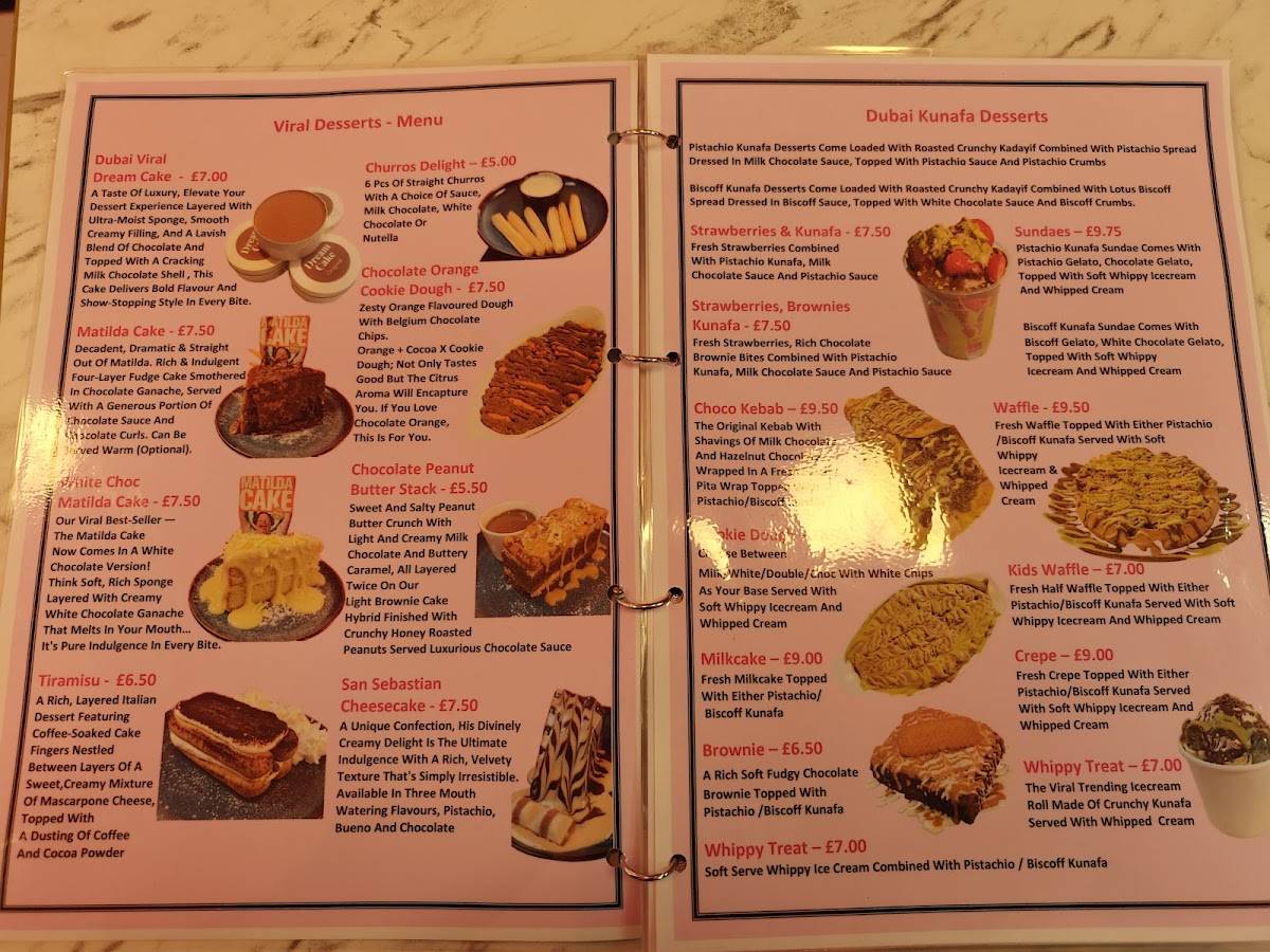 Sweetbox Desserts меню