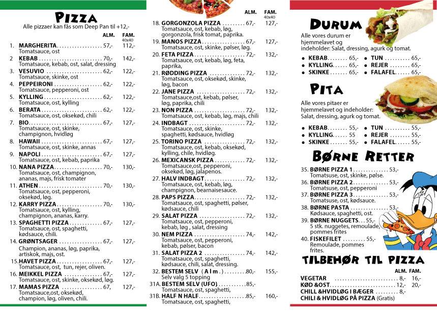 TORINO PIZZA &GRILL меню