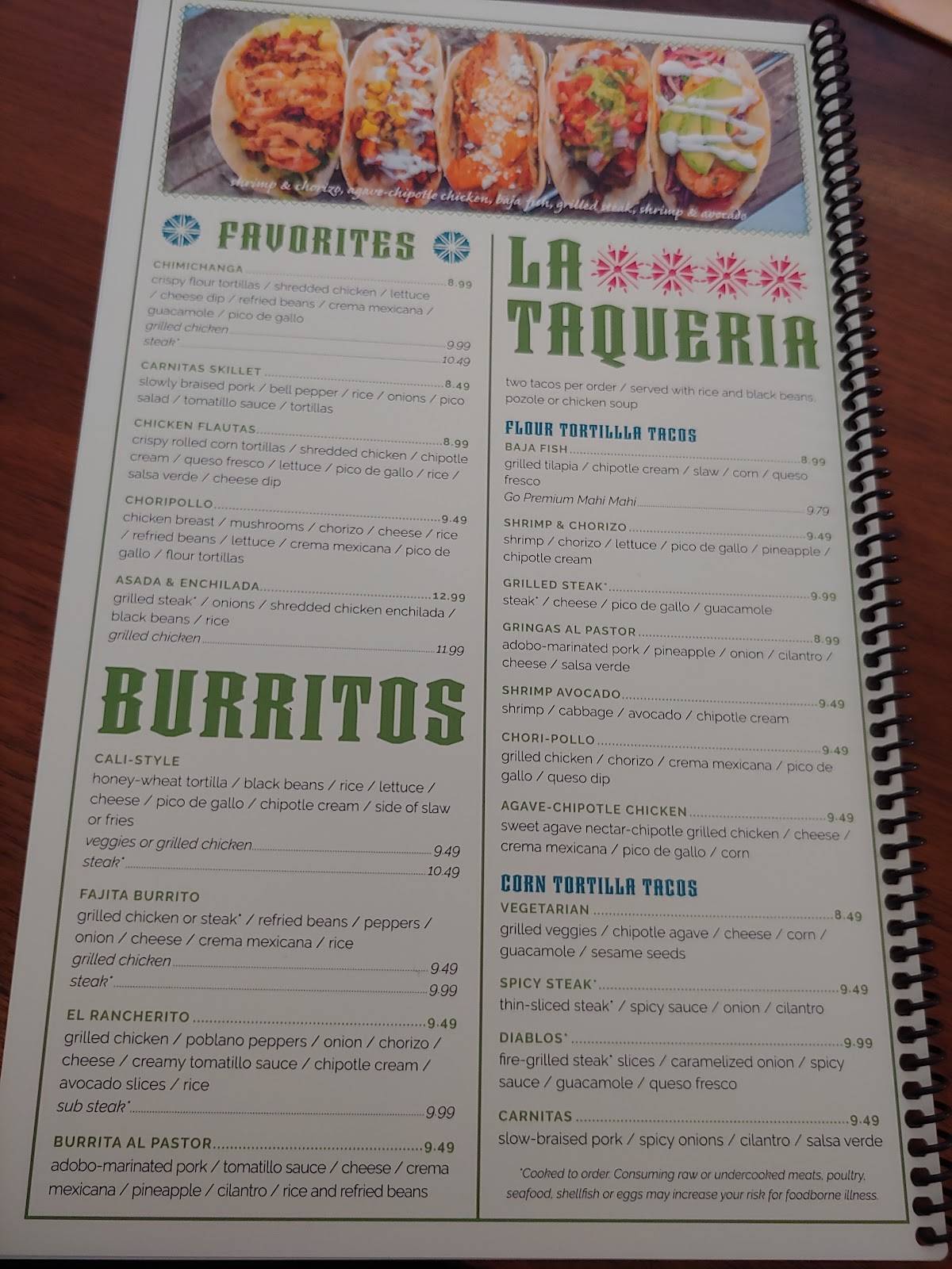 Taco Bell меню