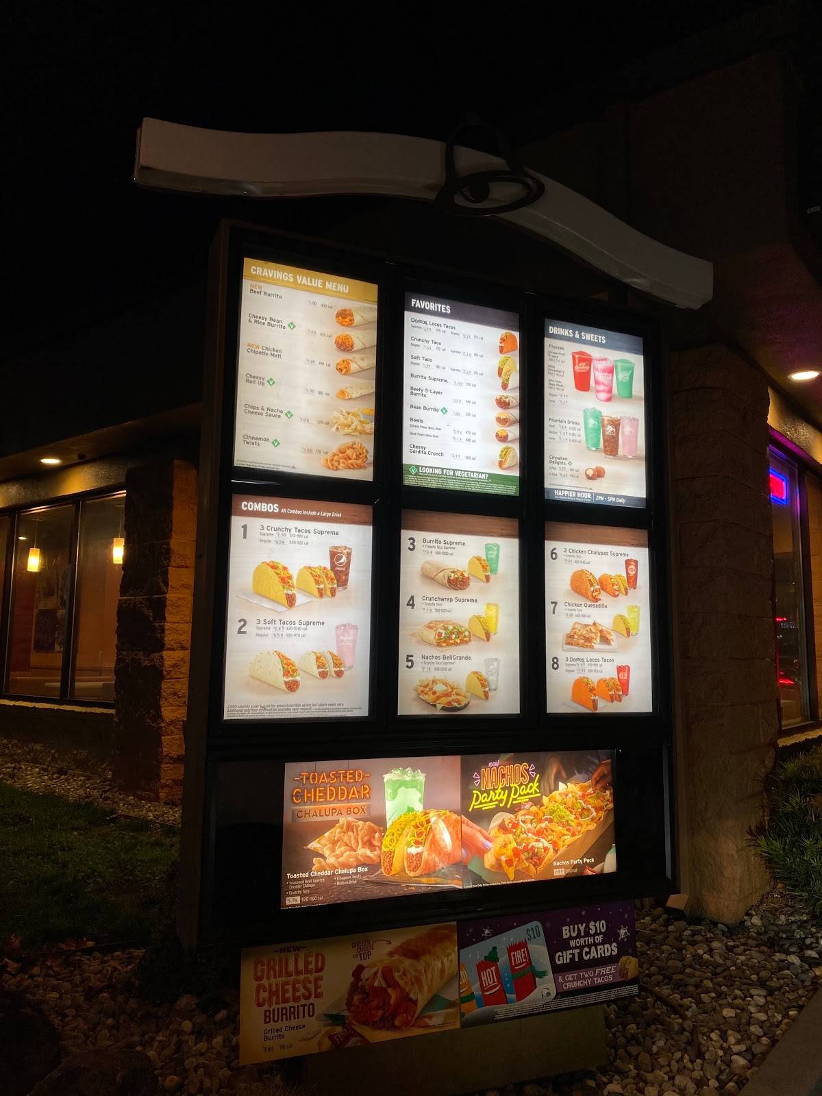 Taco Bell меню