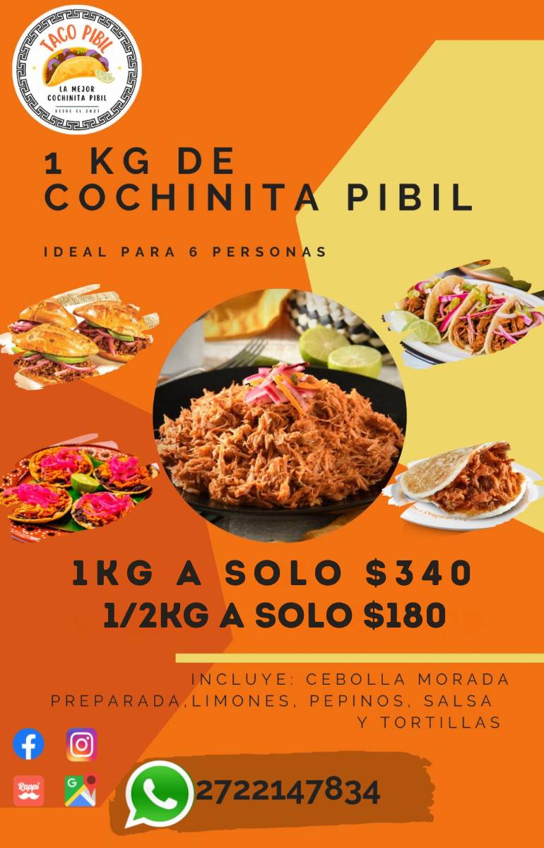 Taco Pibil меню