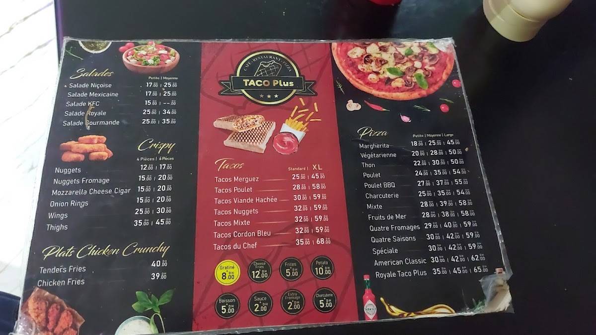 Taco Plus меню