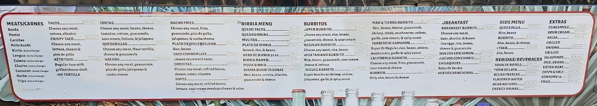 Tacos Iniguez меню