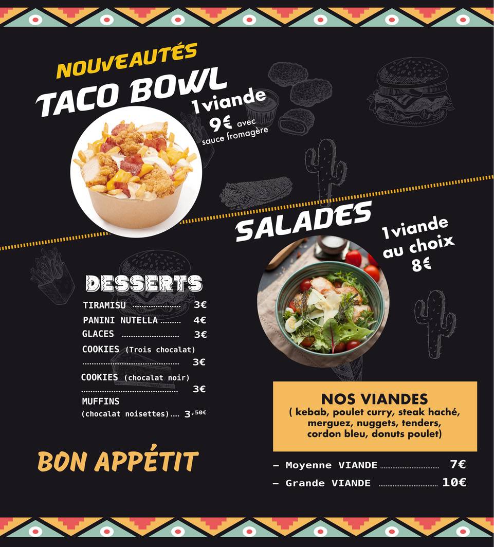 Tacos Segré меню