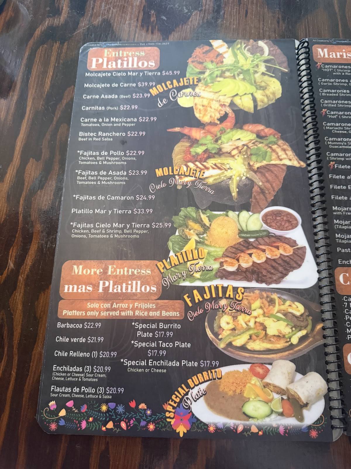 Taqueria Y Mariscos Chapala меню