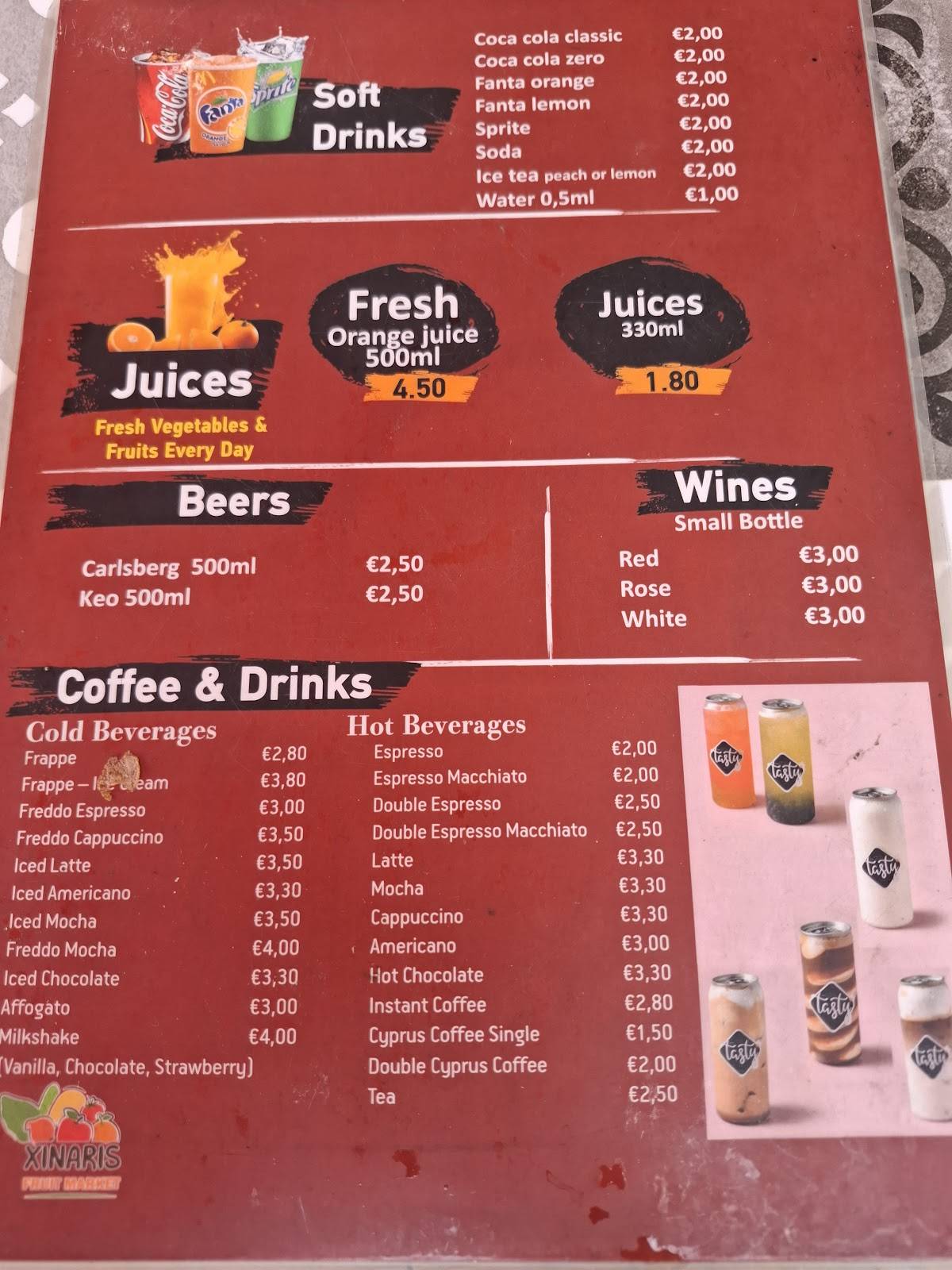 Tasty Fast Food & Lounge. меню