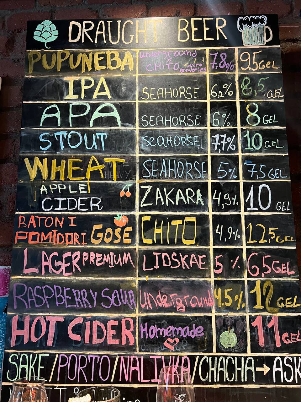 Sma - Craft Beer Bar меню