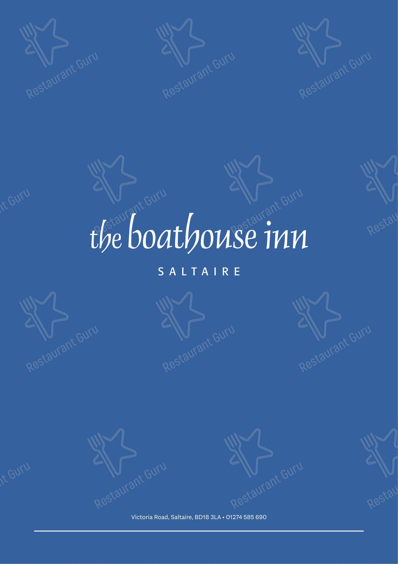 Меню паба и бара The Boathouse Inn - Меню напитков