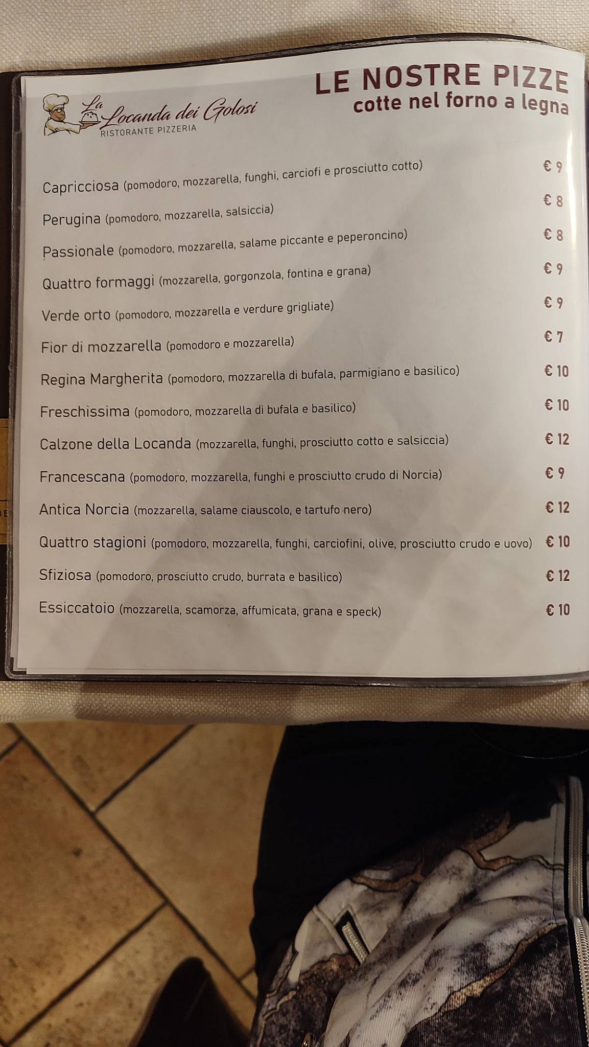 Trentino меню