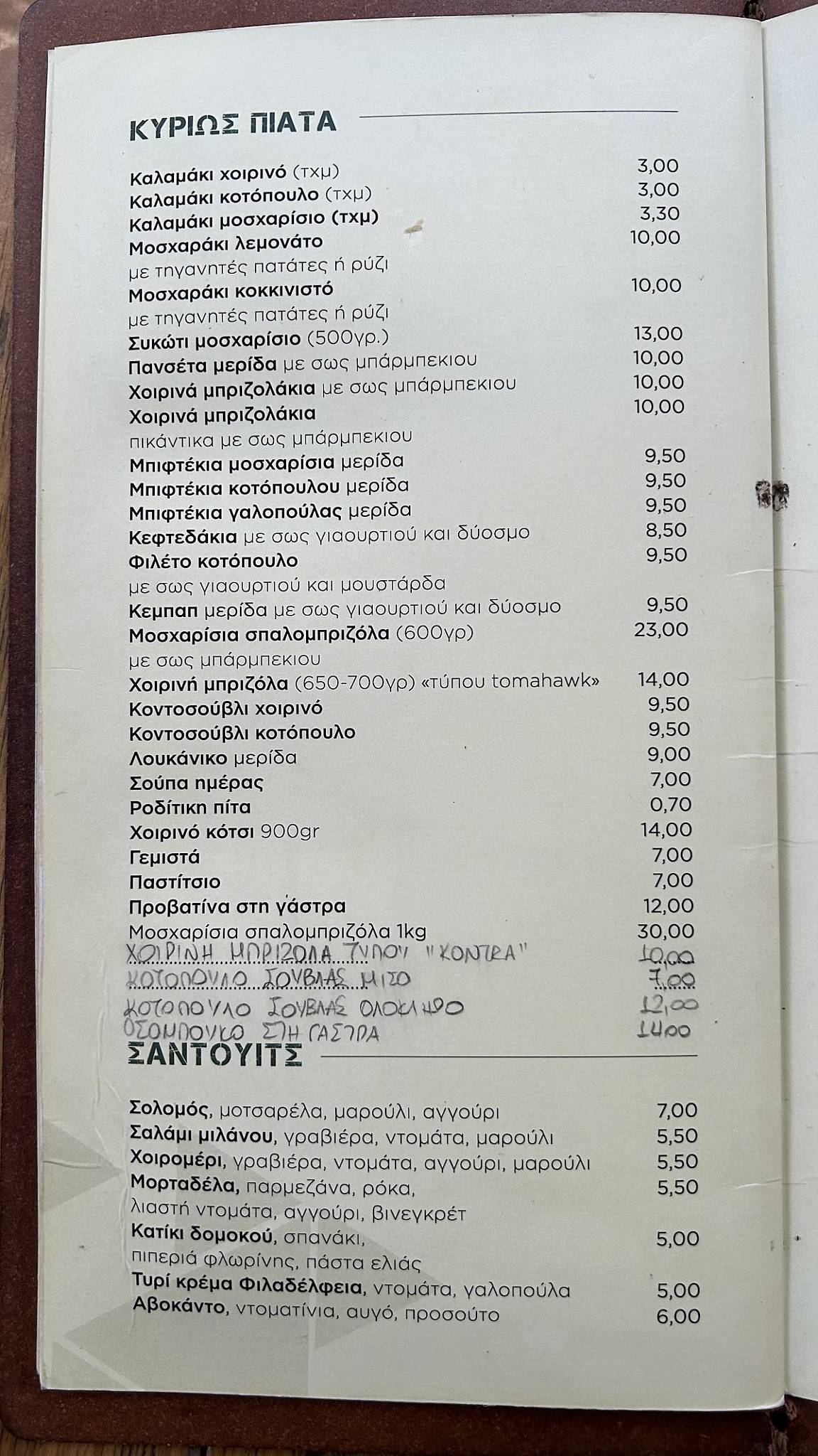 Trigono меню