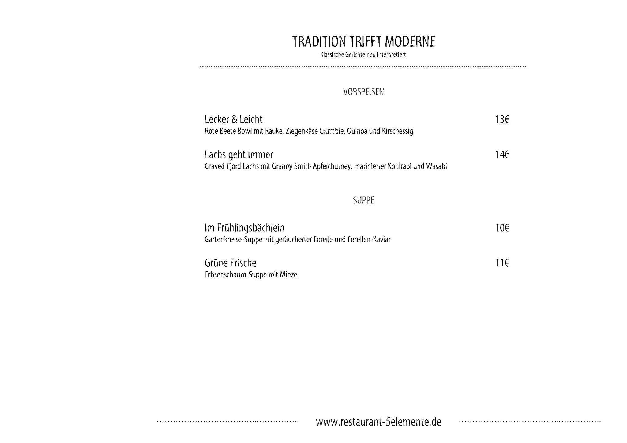 Trihotel - Wellnesshotel am Schweizer Wald меню