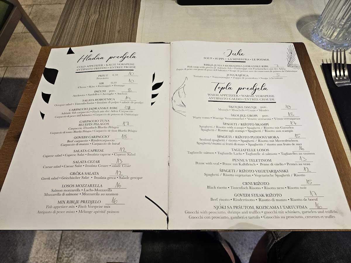 TORETA Cafe & Restaurant меню