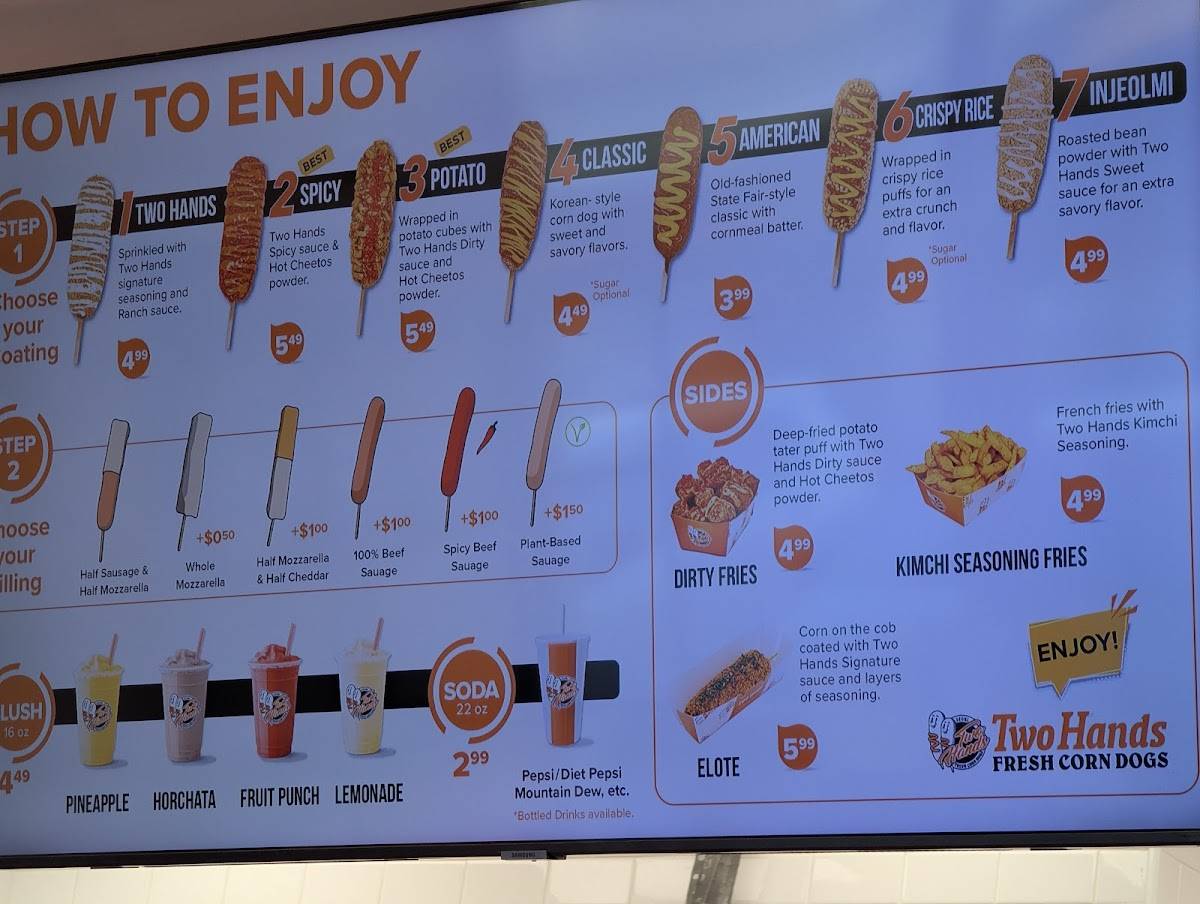 Two Hands Fresh Corn Dogs меню