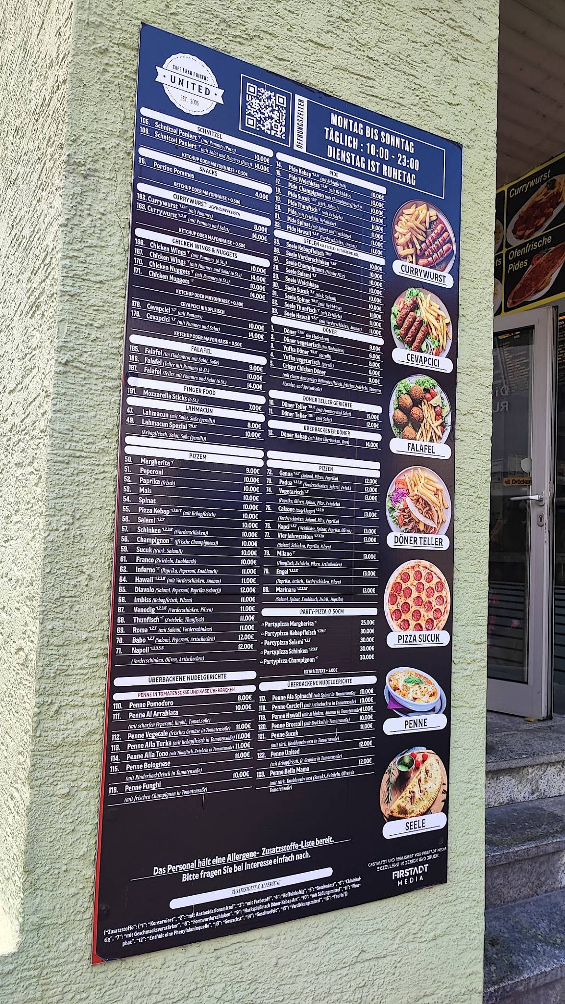 United - Pizza - Döner - Cocktails Rottweil меню