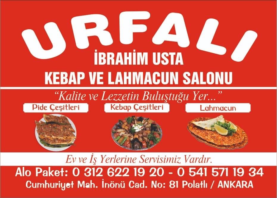 Urfalı ibrahim usta меню