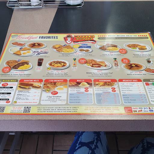 Waffle House меню