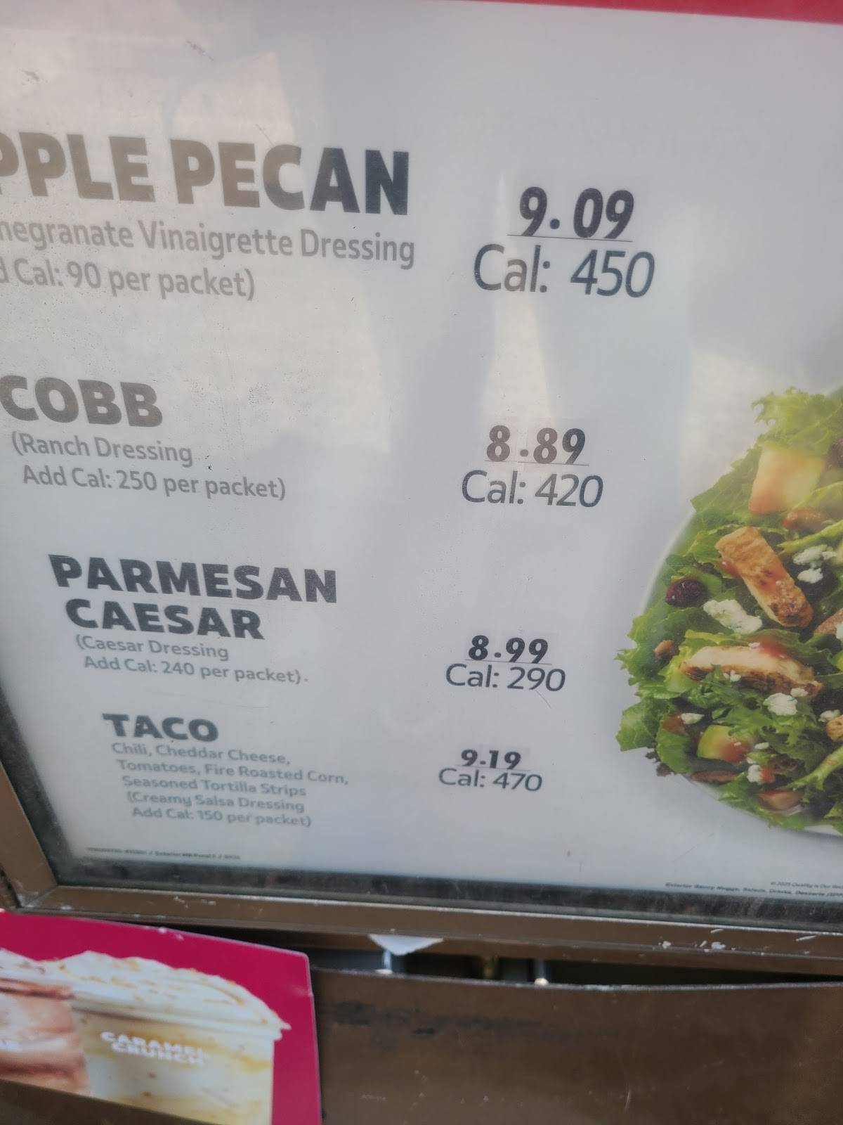 Wendy's меню