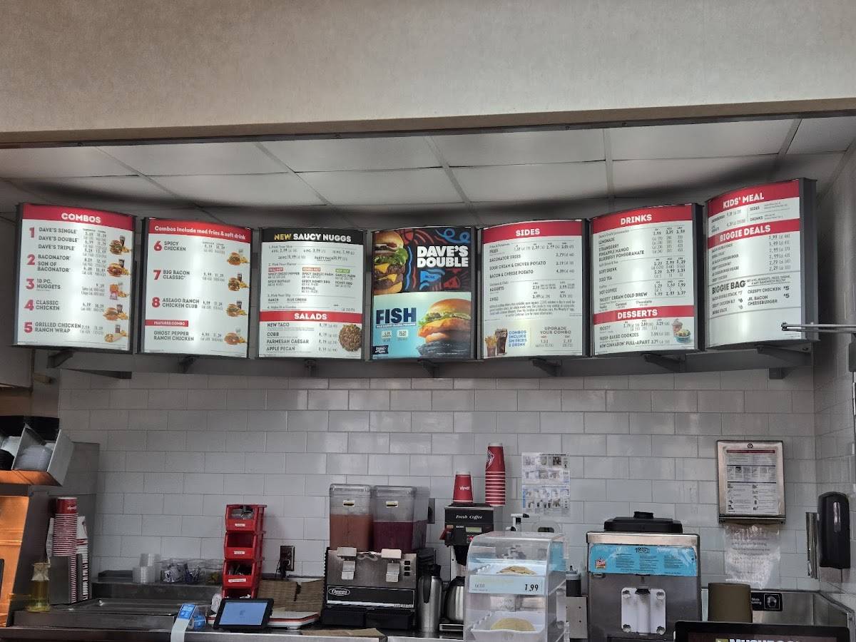Wendy's меню