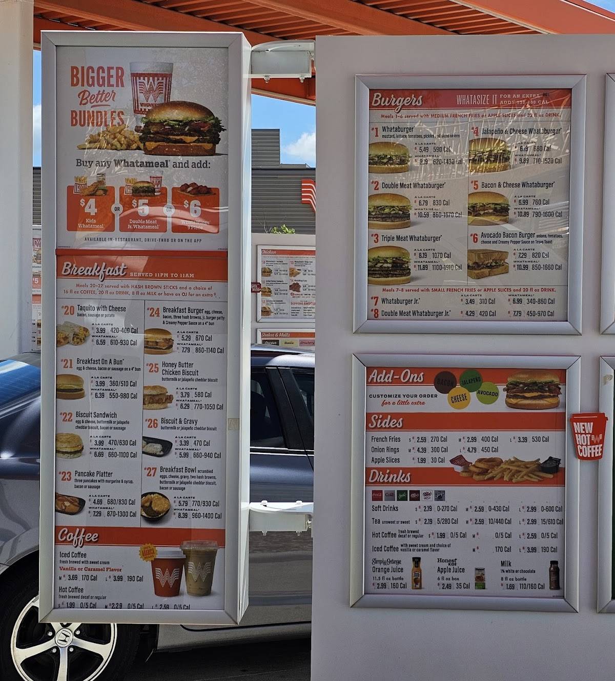 Whataburger меню