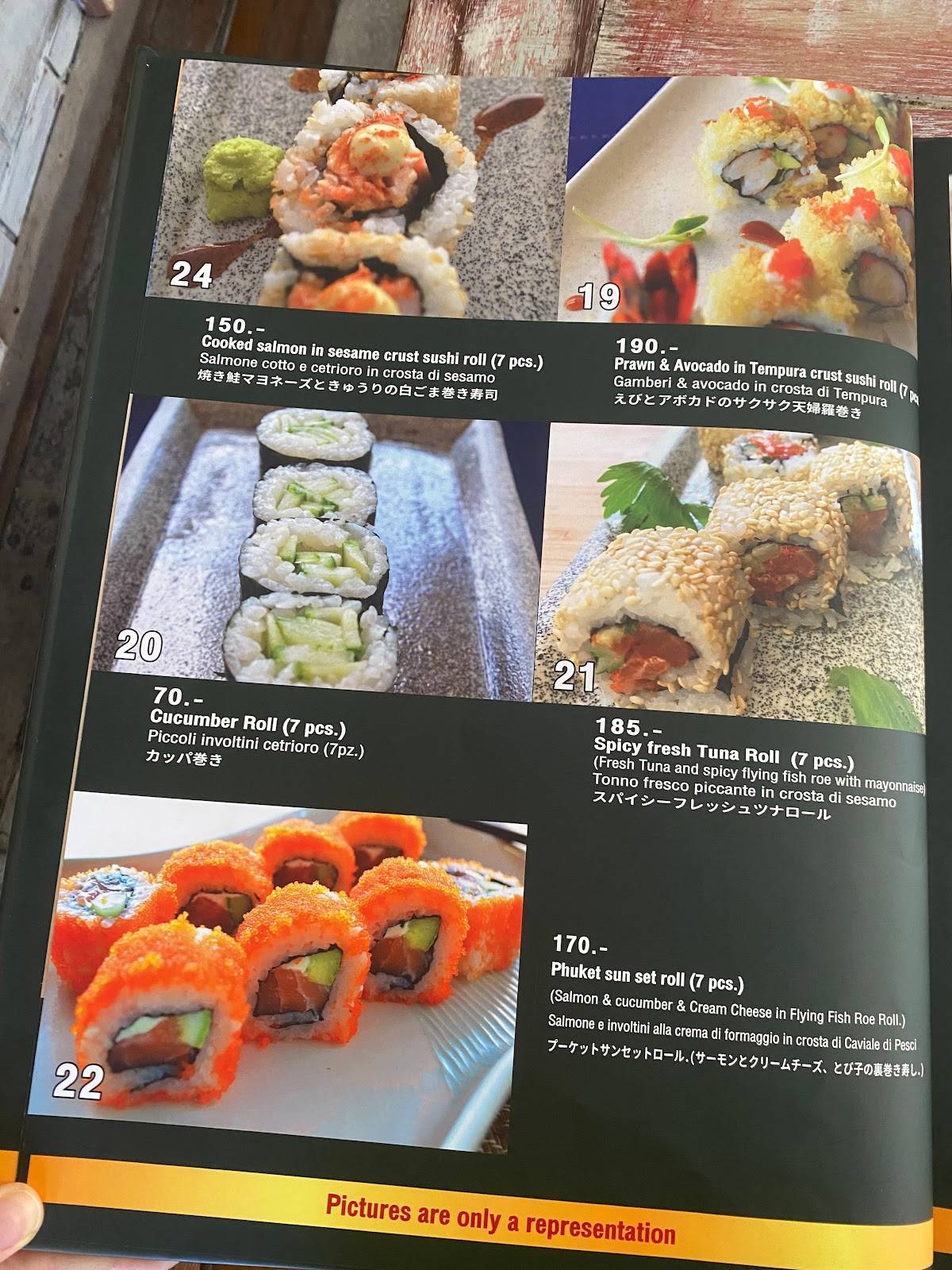 Red Snapper меню