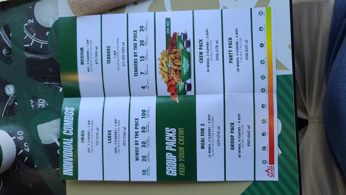 Wingstop меню